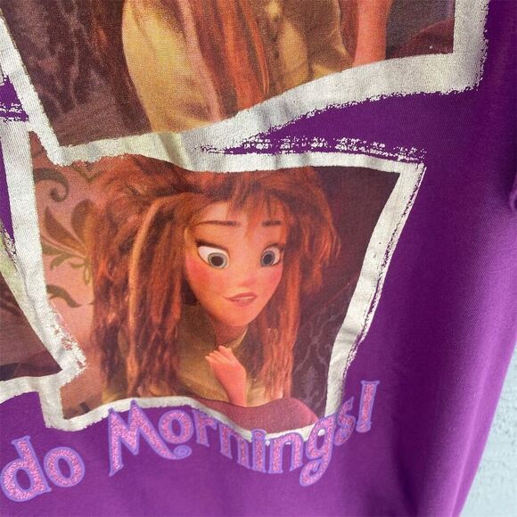 Disney Parks Women's Rapunzel "I Don't Do Mornings" Purple Night Shirt - Picture 8 of 10